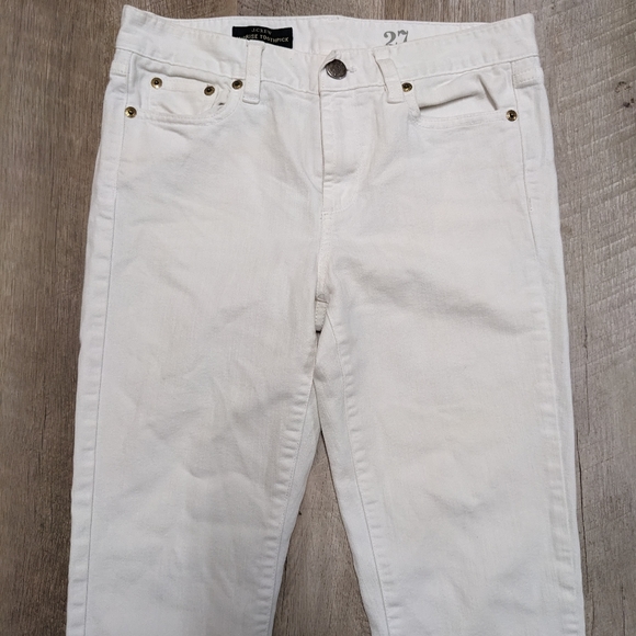 J. Crew White Mid rise Toothpick Jeans - Picture 2 of 13